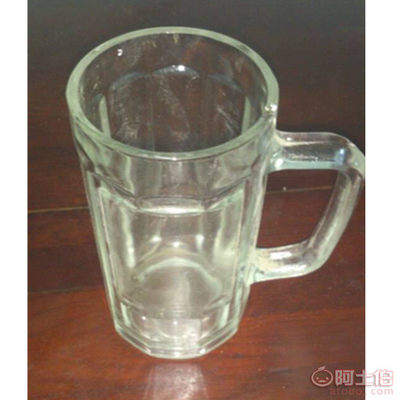 玉晶批发高白料带把扎啤杯——货号2416与2414产品介绍